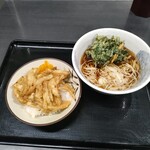 みのがさ - かき揚げ丼セット¥630＋春菊¥120