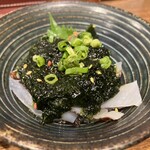 こたろう - 赤くらげと生青のりポン酢　390円