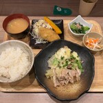 Hitoyadochou Shokudou - 日替り定食「豚ねぎ定食」