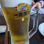 Hakata Motsunabe Yamanaka - まずはビール