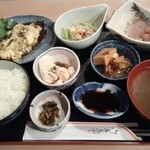 Sadoshizenshoku Resutoran Takashi - 日替り御膳三種から「赤身魚の黄身焼き」を選択¥900