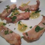 谷塚バル - 201312豚トロのソテー　レフォールソース￥６５０