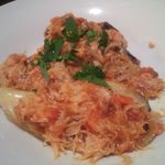 谷塚バル - 201312焼きネギのマリネ　カニトマトソース￥４００