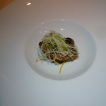 東郷 - 魚／氷見産寒鰤と大根の柚子風味照り焼きステーキ 白髪葱と柚子皮添え