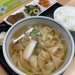 おかだうどん - きしめん定食　¥700(税込)