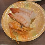 回転江戸前すし とれとれ屋 - 甘エビ握り