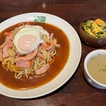 Ankake dou - ミラネーズ　目玉焼き　ランチセット