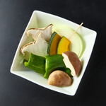 Assorted seasonal grilled vegetables