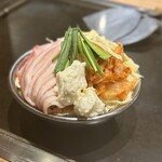 pork kimchi cheese monja