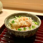 多仁本 - 車海老と牛蒡、黄韮のかき揚げ蕎麦　何故お蕎麦も旨いのか