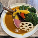 Rojiura Curry SAMURAI. - 侍ザンギ&チキン1/2と野菜にブロッコリー増し