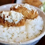 香流庵 - かきフライ定食・ご飯大盛り