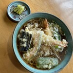 蛙の子 - 料理写真:天ぷらそば　大盛