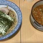 長州ラーメン万龍軒 - ピリ辛　魚豚つけ麺