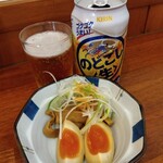 俺の中華たなか家 - 担々麺がくる前に「のどごし生」でウエイティング♬