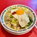 特別岐阜タンメン - 揚げ岐阜タンメン(1辛)
            (野菜増量,肉増量×2,ホウレン草,コーン)