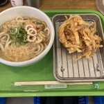 トウキョウサンフラワーイイダバシ - かけ　刻みちくわ　　野菜天