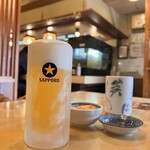 魚がし寿司 - キンキンに冷えた生ビール770円