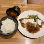 洋食屋 うおひろ - デミカツ&チキン南蛮ランチ¥980