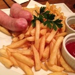 ビストロ フクモト - 2013/12/21　３回目　ポテトフライ＆ウィンナー。。盛り（笑）