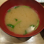 Yakitori No Hinata - 炭火焼き鳥丼セットの味噌汁