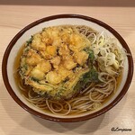 そばの神田 東一屋 - 小柱かき揚げそば