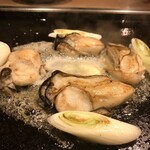 月島もんじゃ もへじ - 料理写真:牡蠣