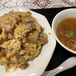 中華料理 丸鶴 - 丸鶴(チャーシューチャーハン、スープ)