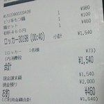温や - レシート（2013.12.28）