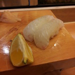 辰美寿し - 平目２０１３，１２