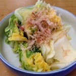 ラーメン幸楽 - 13/12/23　自家製の白菜漬け。。。旨し！