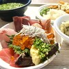 おさしみ食べ放題 熱海おさかなパラダイス - 先ずは全てのお刺身を2切れずつ盛りました