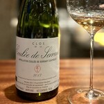 蒼 - ニコラ・ジョリー　クロ・ド・ラ・クーレ・ド・ペラン 2017
      シェフの「お米と中国甘酒のソース」との不動のパートナー。
      上品な酸の伸びやかで、エレガント。この、シュナン・ブランとのペアリングがベスト。