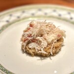 蒼 - こちらも、いつもの甲殻リレーです♪
      ほとんど松葉蟹で出来上がっているのですが、それでもやっぱりお米と一緒にいただく方が旨味のインパクトがあります。
      あれだけ濃厚な海老のビスクの後でも負けない蟹ちゃん！