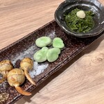 野良のまたたび - クワイの素揚げ　そら豆　ギバサ