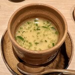 鮨 はしもと - すっぽん茶碗蒸しと芹