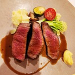 レストラン・サカキ - 黒毛和牛のランプステーキ