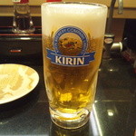 回し寿司 活 活美登利 - 生ビール中