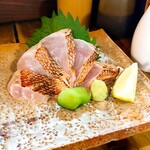 居酒屋　葉牡丹 - キンメ炙り刺し