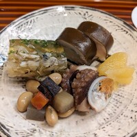 割烹 市川 - ちょっと節分を意識されたお付きだし