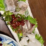 浜焼き海鮮居酒屋 大庄水産 - 鮮魚刺身三種盛り1380