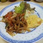 山庄 - 鶏肉の唐辛子炒め