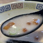 大砲ラーメン - 豚揚玉　カリカリと呼ばれる