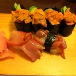 みよし寿司 - うに赤貝