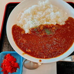 レストラン たんちょう - 「牛すじカレー」の激辛（1,150円）