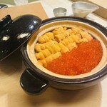 割烹 龍馬 - 雲丹いくら土鍋ご飯（鯛めし）