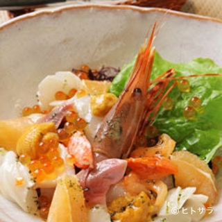 Sasazushi - 魚介類のマリネサラダ　山葵風味