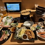 まるさん屋 - 10分後に全部の料理が来ました