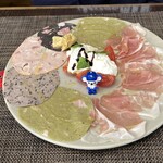 リストランテ プレーゴ - 妹はハムが大好き。660円プラスの前菜。