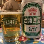 相思豆 - 台湾ビール　650円
      初めて飲む台湾ビール…異国情緒⁉︎を感じるテイスト。